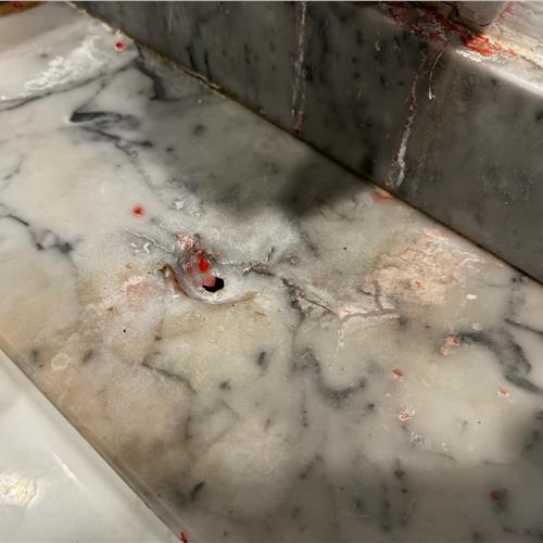 Marble before service