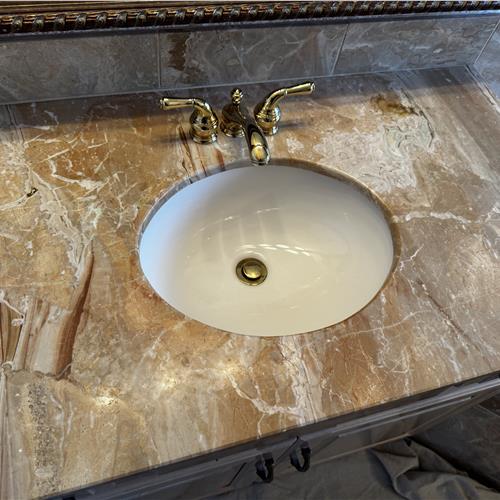 Marble before service