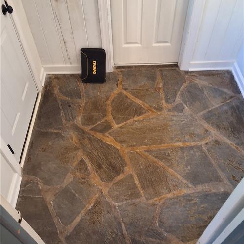 Flagstone before service