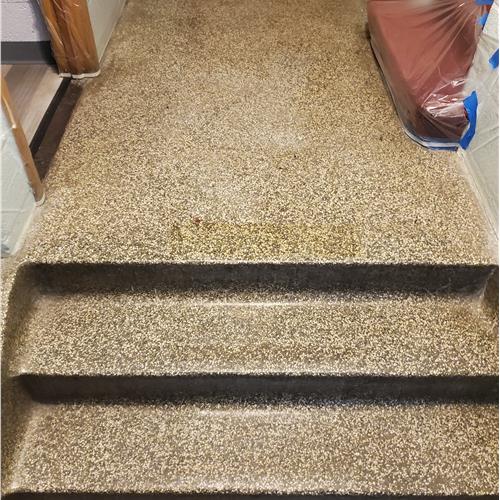 Enduracrete:terrazzo before service