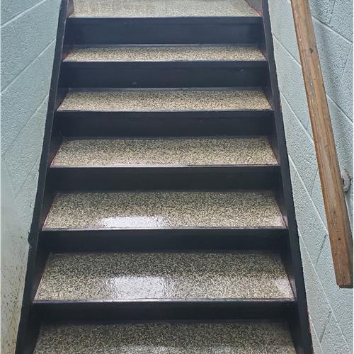 Enduracrete:terrazzo after service