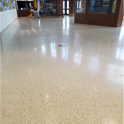 Enduracrete:terrazzo after service