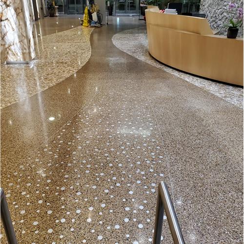 Enduracrete:terrazzo before service