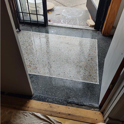 Enduracrete:terrazzo after service