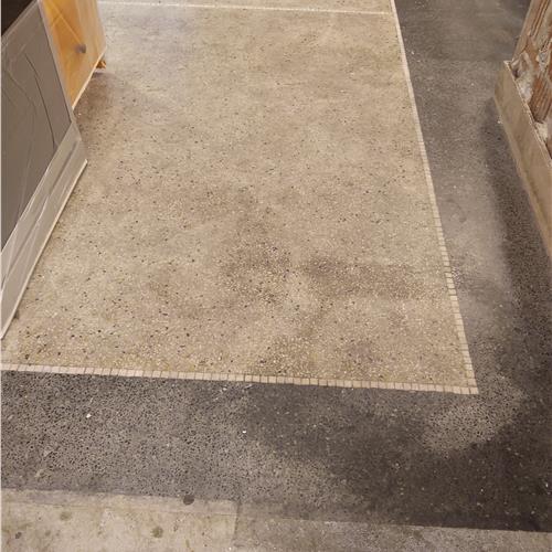 Terrazzo before service