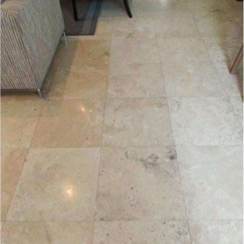 Travertine before service