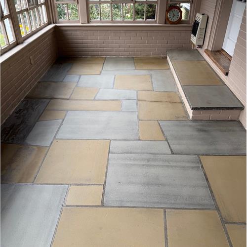 Flagstone after service