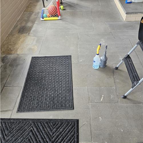 Flagstone before service