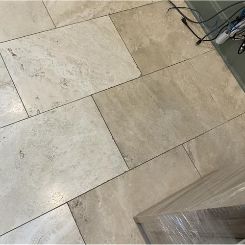 Travertine after service