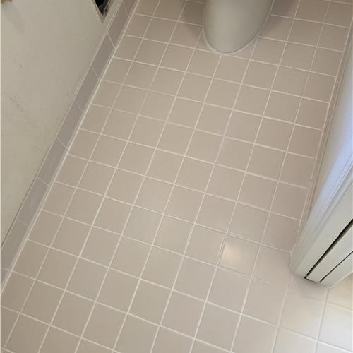 Ceramic (tile and grout) after service