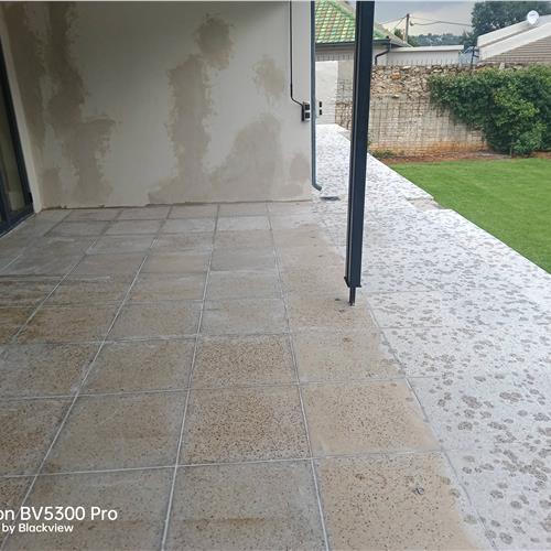 Terrazzo before service