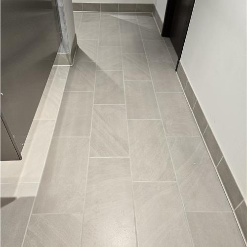 Ceramic (tile and grout) after service