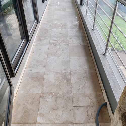 Travertine after service