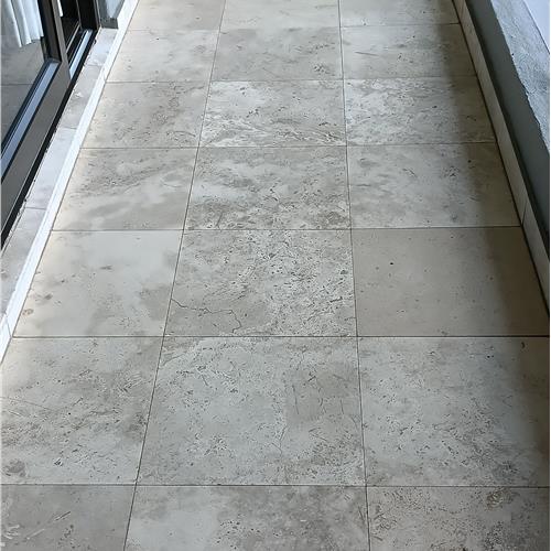 Travertine before service