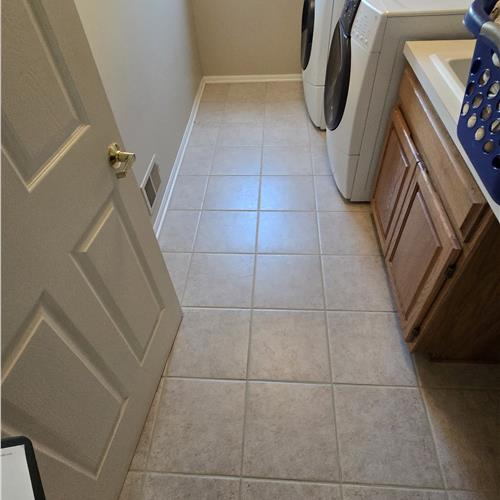 Ceramic (tile and grout) after service