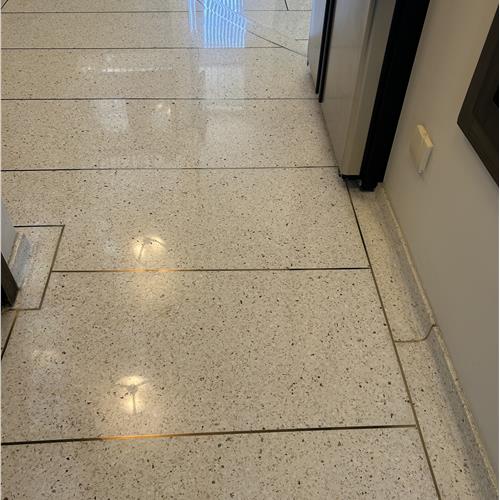 Terrazzo after service