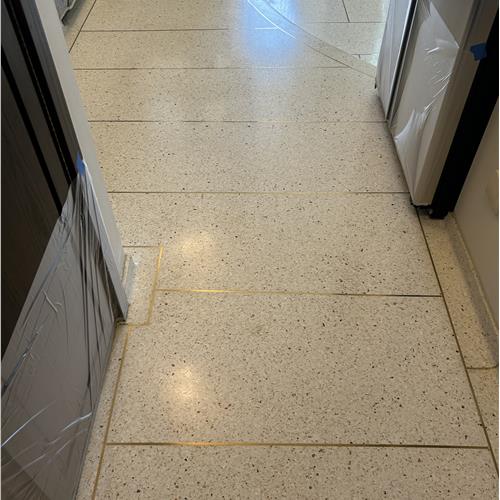 Terrazzo before service