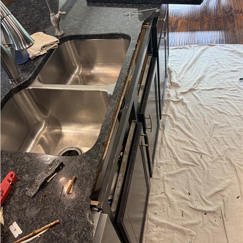 Granite before service