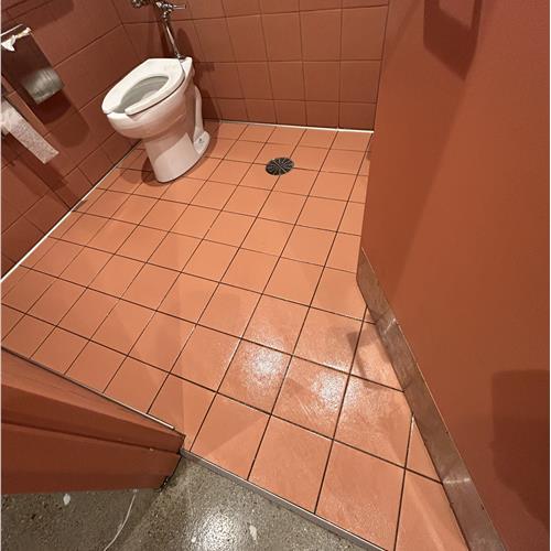 Ceramic (tile and grout) after service