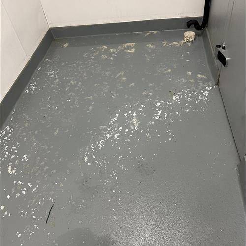 Ceramic (tile and grout) before service