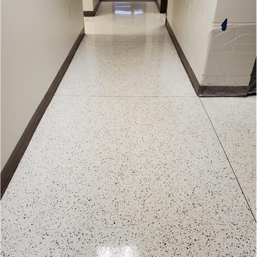 Enduracrete:terrazzo after service